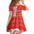 Personalised Kolisi Tonga Family Matching Off Shoulder Short Dress and Hawaiian Shirt Mate Maa Tonga Ngatu Pattern - Polynesian Pride