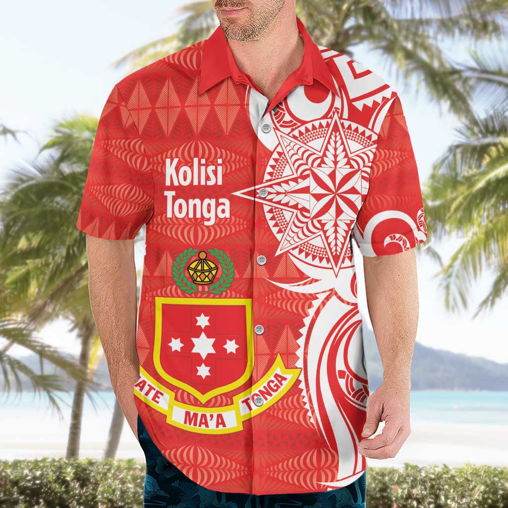 Personalised Kolisi Tonga Hawaiian Shirt Mate Maa Tonga Ngatu Pattern - Polynesian Pride