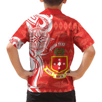 Personalised Kolisi Tonga Hawaiian Shirt Mate Maa Tonga Ngatu Pattern - Polynesian Pride
