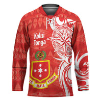 Personalised Kolisi Tonga Hockey Jersey Mate Maa Tonga Ngatu Pattern - Polynesian Pride
