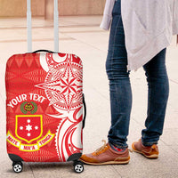 Personalised Kolisi Tonga Luggage Cover Mate Maa Tonga Ngatu Pattern - Polynesian Pride