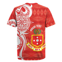 Personalised Kolisi Tonga Rugby Jersey Mate Maa Tonga Ngatu Pattern - Polynesian Pride