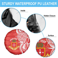 Personalised Kolisi Tonga Spare Tire Cover Mate Maa Tonga Ngatu Pattern - Polynesian Pride