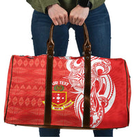 Personalised Kolisi Tonga Travel Bag Mate Maa Tonga Ngatu Pattern - Polynesian Pride