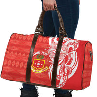Personalised Kolisi Tonga Travel Bag Mate Maa Tonga Ngatu Pattern - Polynesian Pride