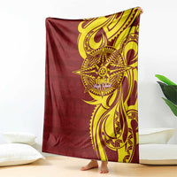 Personalised Tonga High School Blanket THS Tongan Ngatu Pattern - Polynesian Pride