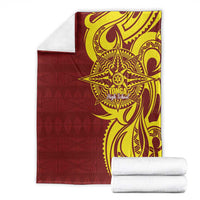 Personalised Tonga High School Blanket THS Tongan Ngatu Pattern - Polynesian Pride