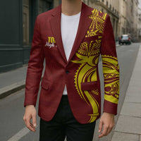 Personalised Tonga High School Blazer THS Tongan Ngatu Pattern - Polynesian Pride