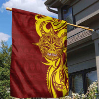 Personalised Tonga High School Garden Flag THS Tongan Ngatu Pattern - Polynesian Pride