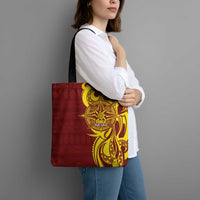 Personalised Tonga High School Tote Bag THS Tongan Ngatu Pattern - Polynesian Pride