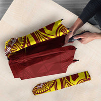 Personalised Tonga High School Umbrella THS Tongan Ngatu Pattern - Polynesian Pride