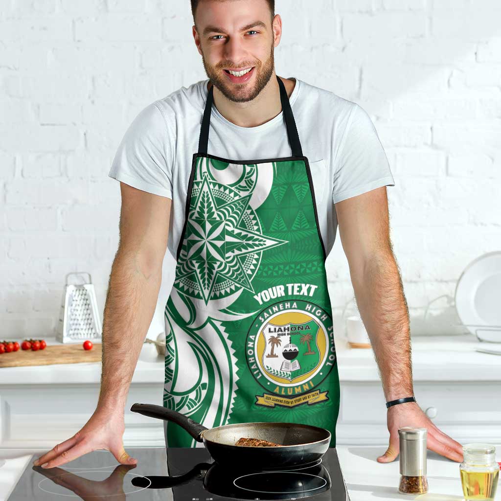 Personalised Liahona - Saineha High School Apron Tongan Ngatu Pattern - Polynesian Pride
