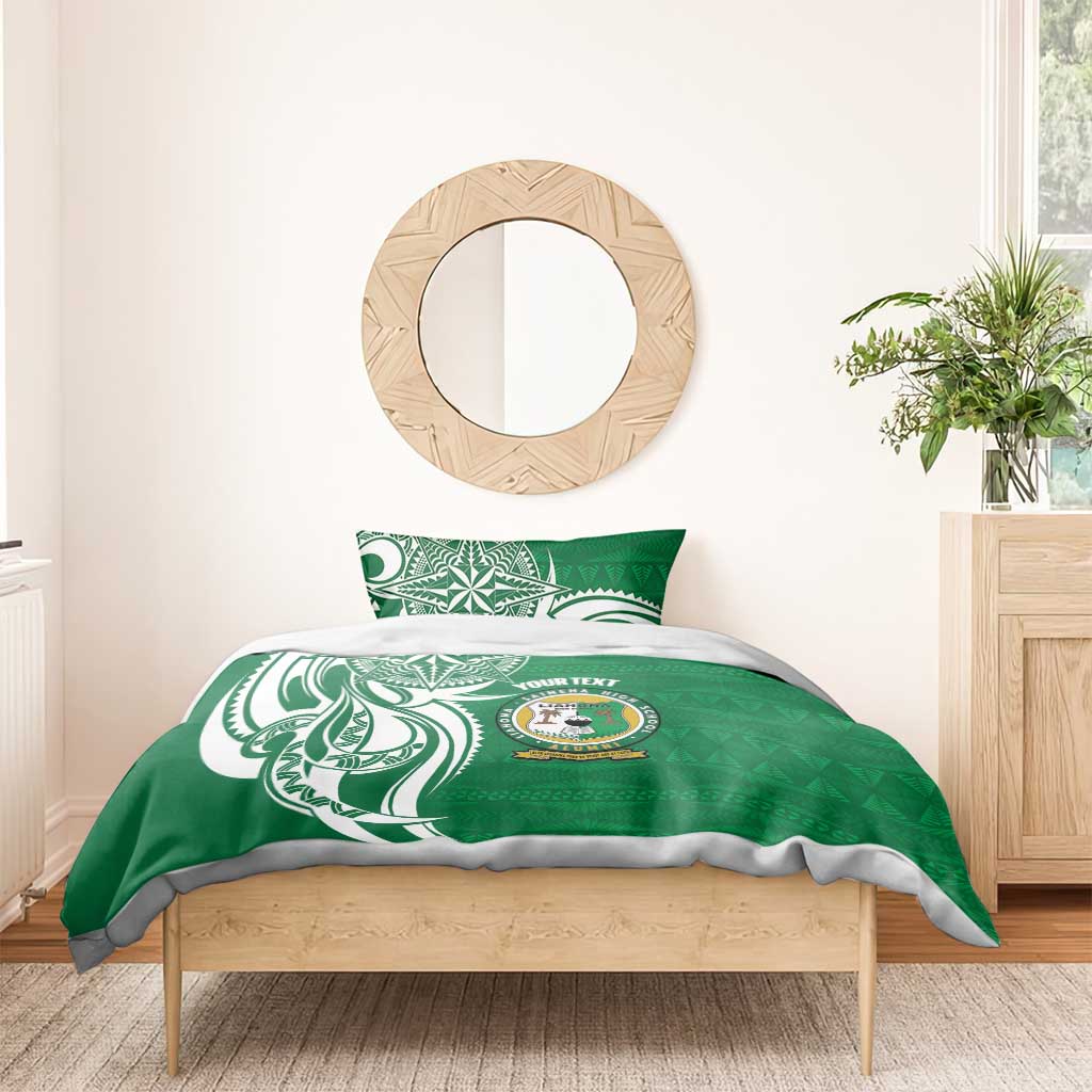 Personalised Liahona - Saineha High School Bedding Set Tongan Ngatu Pattern - Polynesian Pride