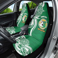 Personalised Liahona - Saineha High School Car Seat Cover Tongan Ngatu Pattern - Polynesian Pride