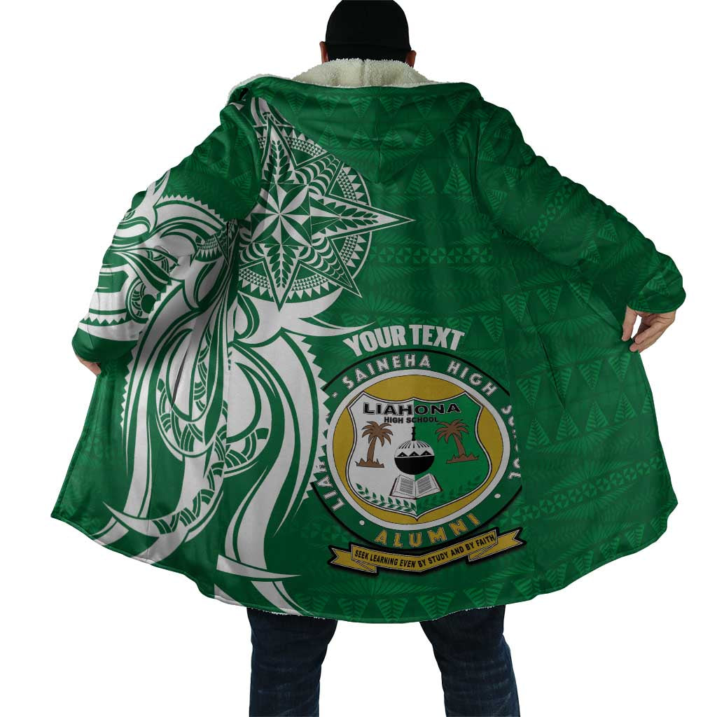 Personalised Liahona - Saineha High School Cloak Tongan Ngatu Pattern - Polynesian Pride
