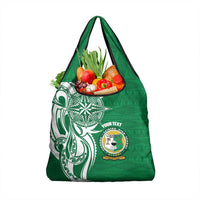 Personalised Liahona - Saineha High School Grocery Bag Tongan Ngatu Pattern - Polynesian Pride