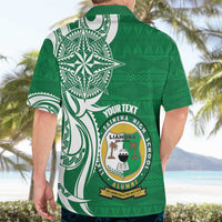 Personalised Liahona - Saineha High School Hawaiian Shirt Tongan Ngatu Pattern - Polynesian Pride