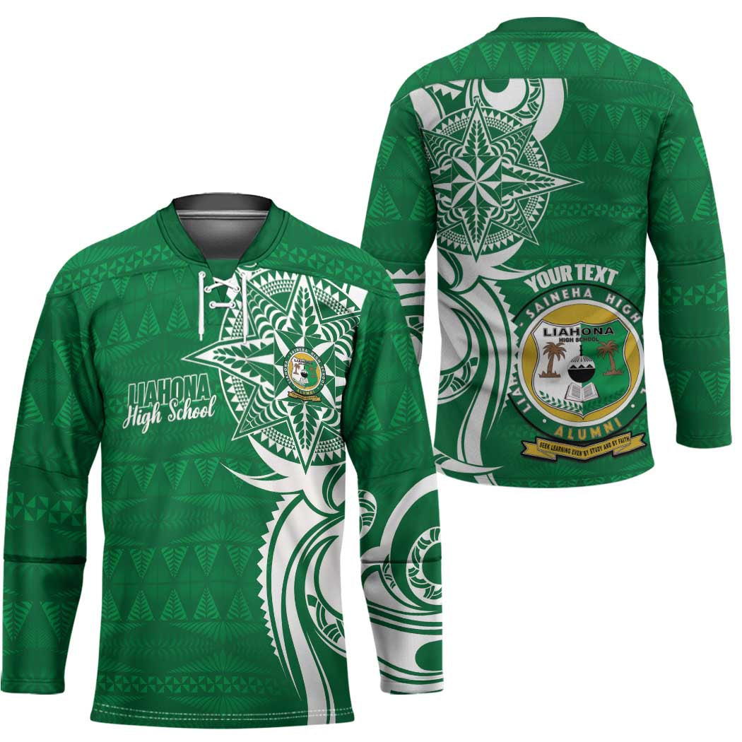 Personalised Liahona - Saineha High School Hockey Jersey Tongan Ngatu Pattern - Polynesian Pride