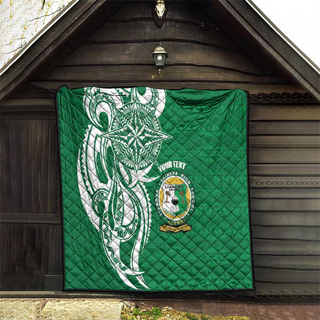 Personalised Liahona - Saineha High School Quilt Tongan Ngatu Pattern - Polynesian Pride