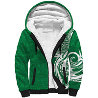 Personalised Liahona - Saineha High School Sherpa Hoodie Tongan Ngatu Pattern - Polynesian Pride