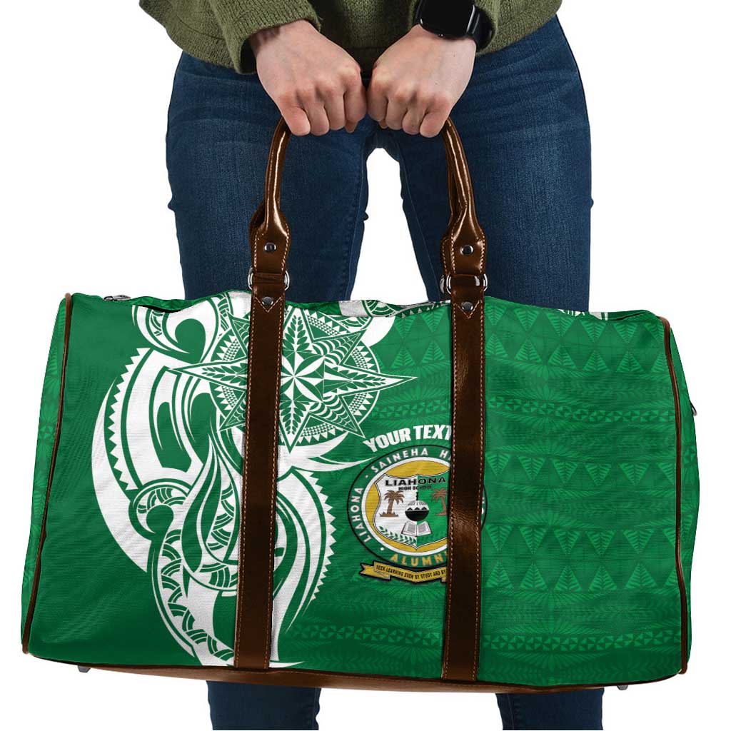 Personalised Liahona - Saineha High School Travel Bag Tongan Ngatu Pattern - Polynesian Pride