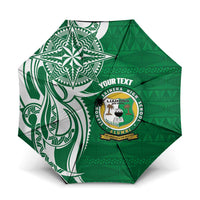 Personalised Liahona - Saineha High School Umbrella Tongan Ngatu Pattern - Polynesian Pride