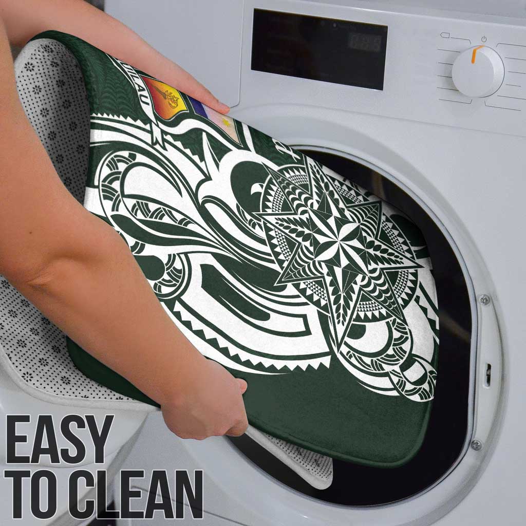 Personalised Tonga Takuilau College Bathroom Set Est 1975 Tongan Ngatu Pattern - Polynesian Pride