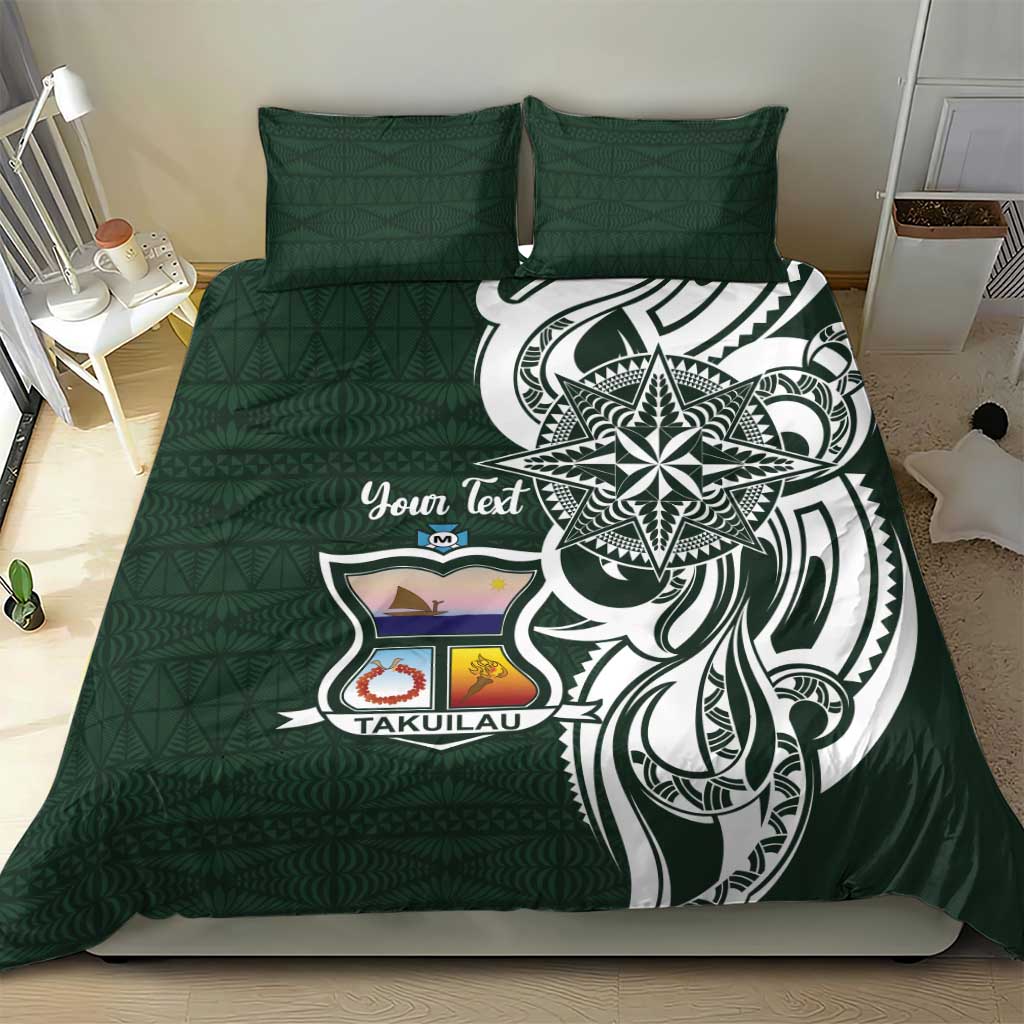 Personalised Tonga Takuilau College Bedding Set Est 1975 Tongan Ngatu Pattern - Polynesian Pride