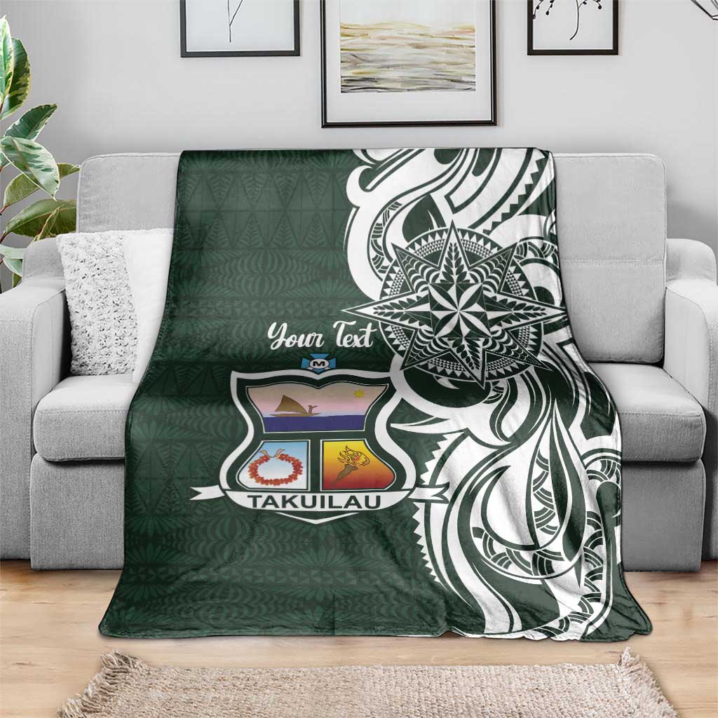 Personalised Tonga Takuilau College Blanket Est 1975 Tongan Ngatu Pattern - Polynesian Pride