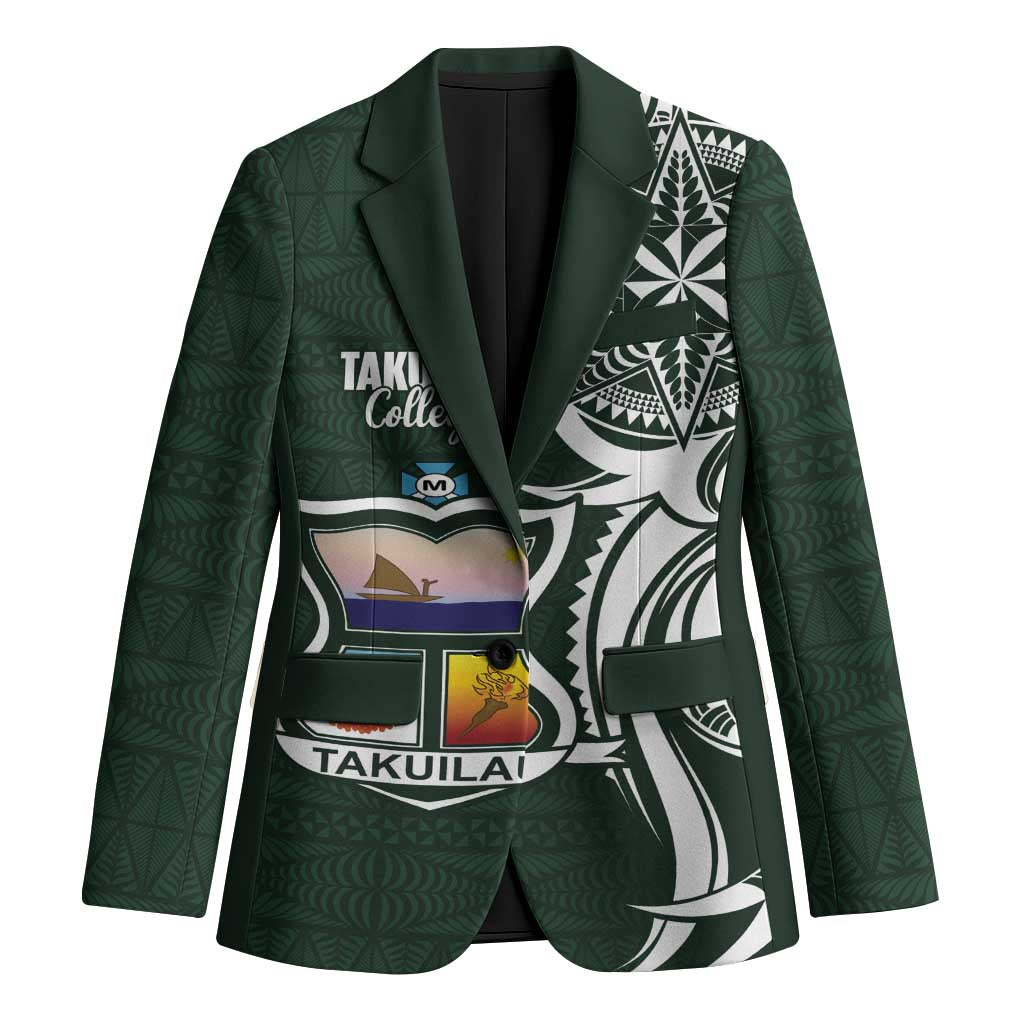 Personalised Tonga Takuilau College Blazer Est 1975 Tongan Ngatu Pattern - Polynesian Pride