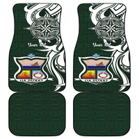 Personalised Tonga Takuilau College Car Mats Est 1975 Tongan Ngatu Pattern - Polynesian Pride