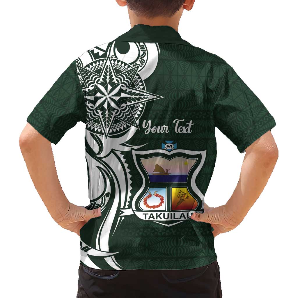 Personalised Tonga Takuilau College Family Matching Short Sleeve Bodycon Dress and Hawaiian Shirt Est 1975 Tongan Ngatu Pattern - Polynesian Pride