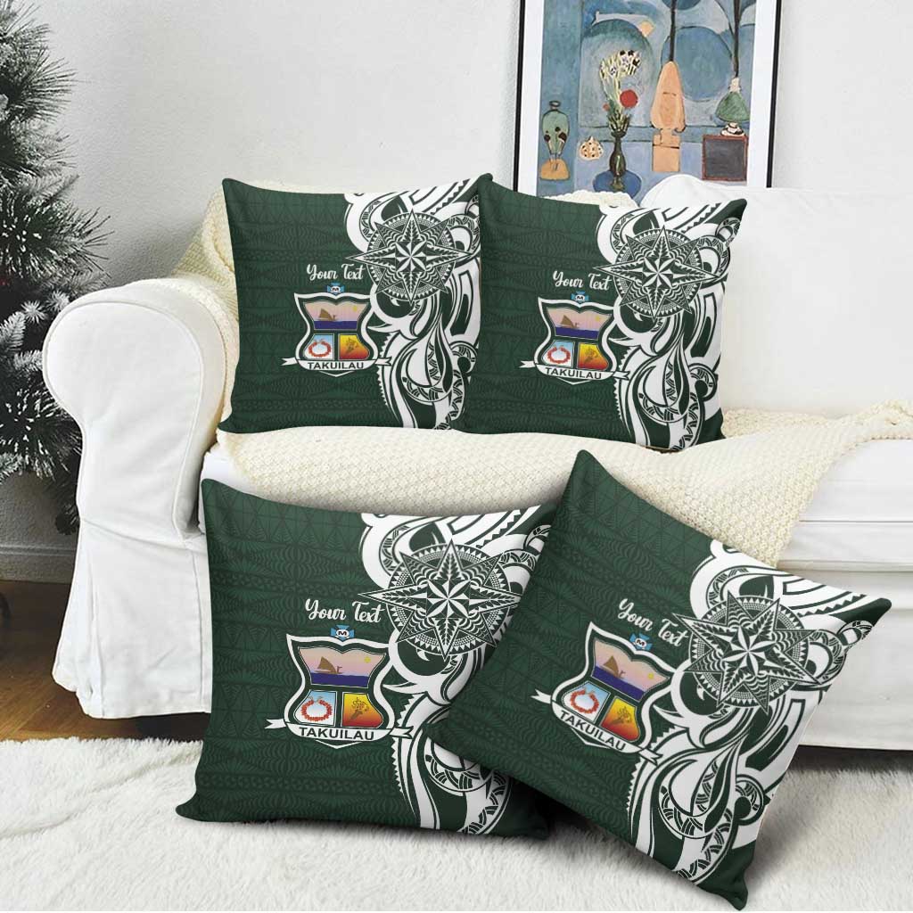 Personalised Tonga Takuilau College Pillow Cover Est 1975 Tongan Ngatu Pattern - Polynesian Pride