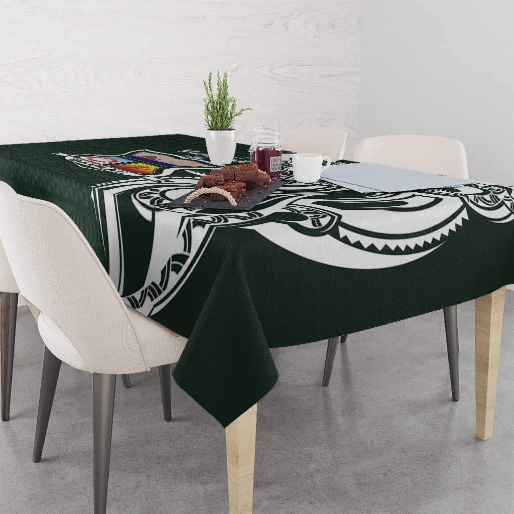 Personalised Tonga Takuilau College Tablecloth Est 1975 Tongan Ngatu Pattern - Polynesian Pride