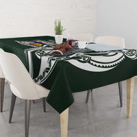 Personalised Tonga Takuilau College Tablecloth Est 1975 Tongan Ngatu Pattern - Polynesian Pride
