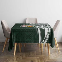 Personalised Tonga Takuilau College Tablecloth Est 1975 Tongan Ngatu Pattern - Polynesian Pride