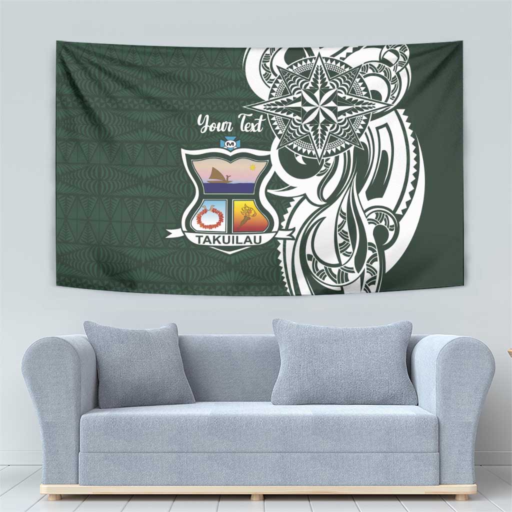 Personalised Tonga Takuilau College Tapestry Est 1975 Tongan Ngatu Pattern - Polynesian Pride