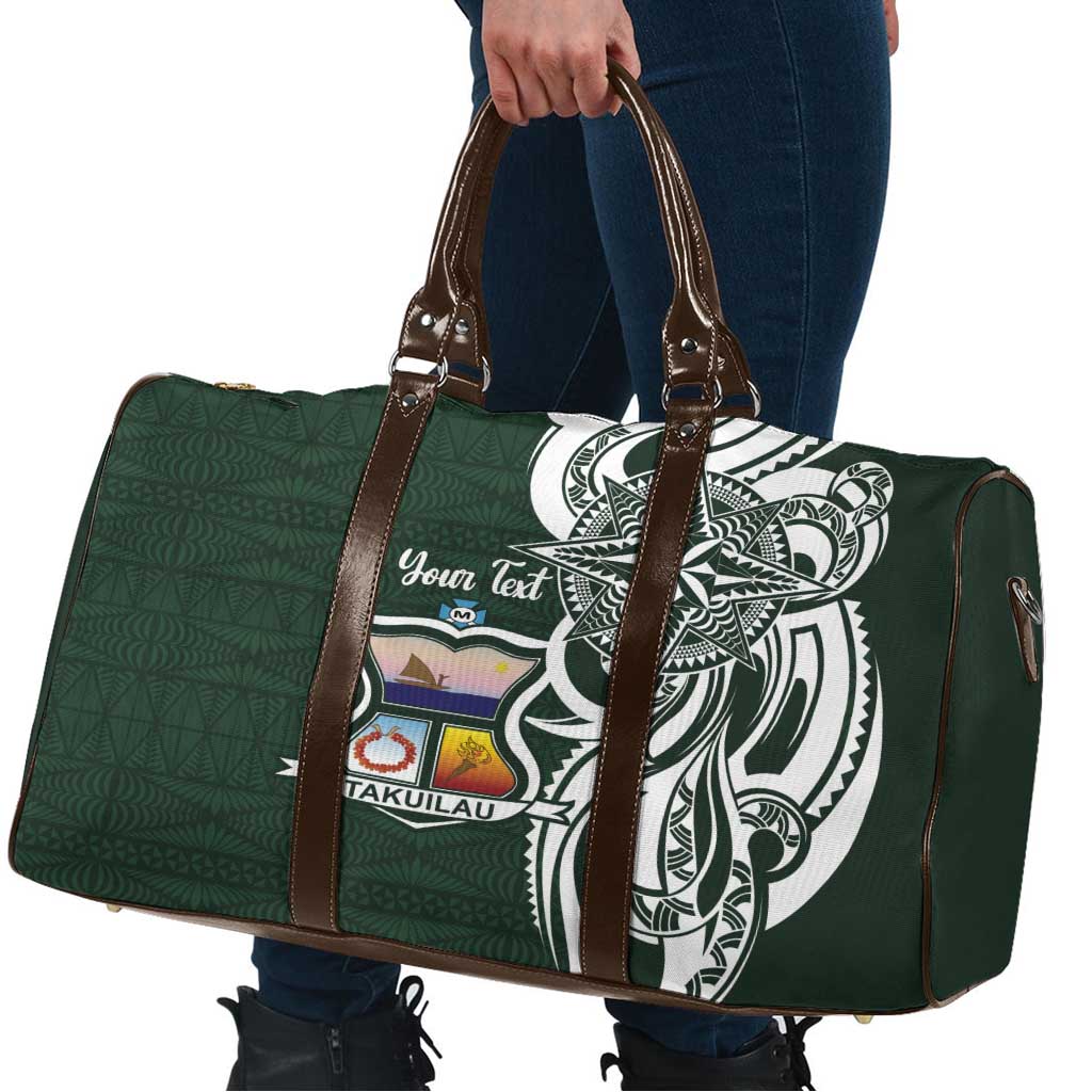 Personalised Tonga Takuilau College Travel Bag Est 1975 Tongan Ngatu Pattern - Polynesian Pride