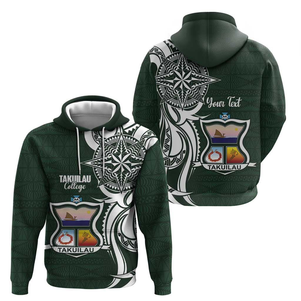 Personalised Tonga Takuilau College Zip Hoodie Est 1975 Tongan Ngatu Pattern LT14 - Polynesian Pride