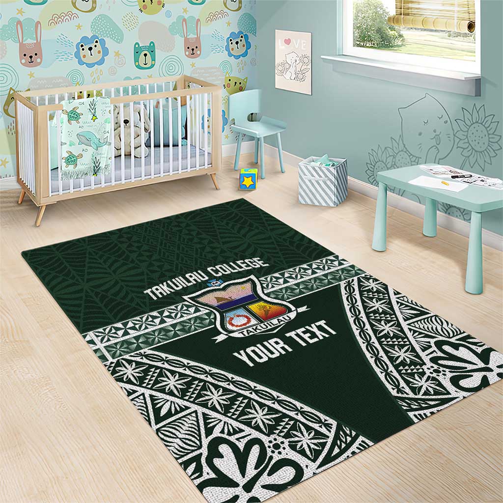 Personalised Tonga Takuilau College Area Rug 50th Anniversary Ngatu Kupesi - Polynesian Pride