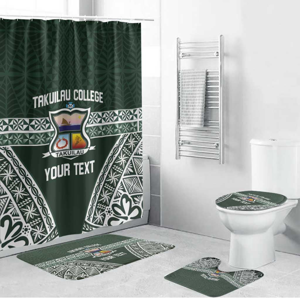 Personalised Tonga Takuilau College Bathroom Set 50th Anniversary Ngatu Kupesi - Polynesian Pride