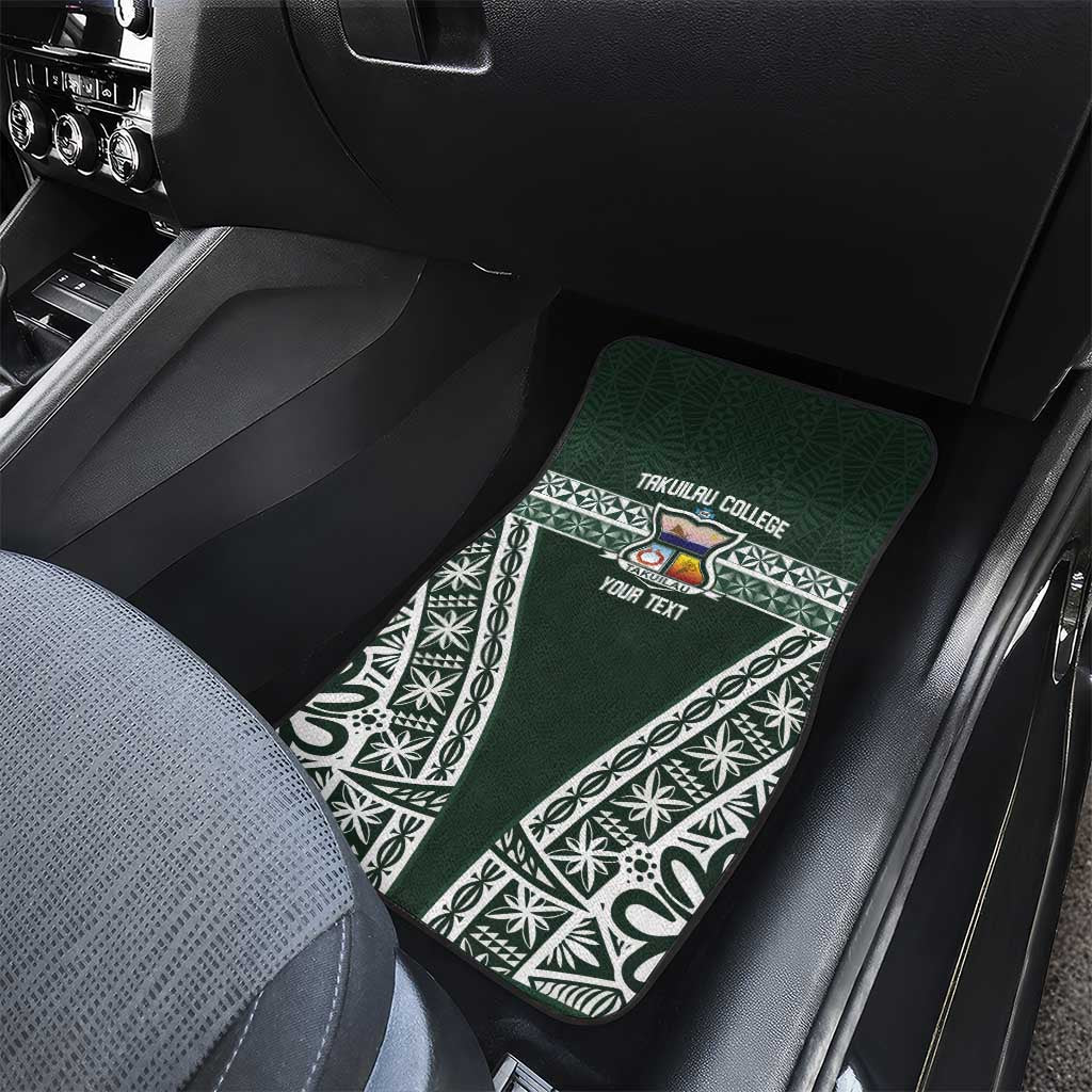 Personalised Tonga Takuilau College Car Mats 50th Anniversary Ngatu Kupesi - Polynesian Pride