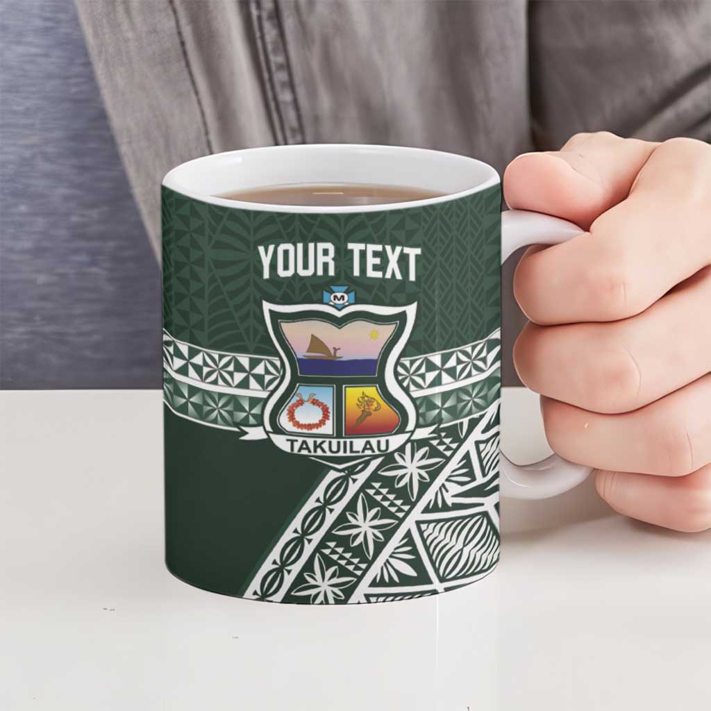 Personalised Tonga Takuilau College Ceramic Mug 50th Anniversary Ngatu Kupesi - Polynesian Pride