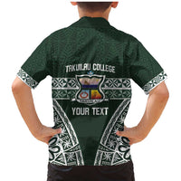 Personalised Tonga Takuilau College Family Matching Mermaid Dress and Hawaiian Shirt 50th Anniversary Ngatu Kupesi - Polynesian Pride