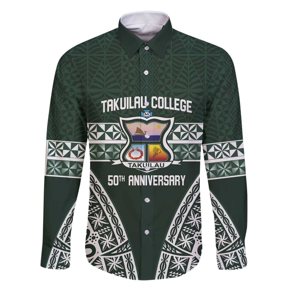 Personalised Tonga Takuilau College Family Matching Mermaid Dress and Hawaiian Shirt 50th Anniversary Ngatu Kupesi - Polynesian Pride
