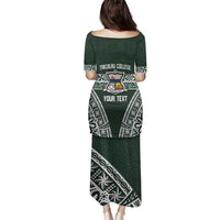 Personalised Tonga Takuilau College Family Matching Puletasi and Hawaiian Shirt 50th Anniversary Ngatu Kupesi - Polynesian Pride