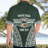 Personalised Tonga Takuilau College Hawaiian Shirt 50th Anniversary Ngatu Kupesi - Polynesian Pride