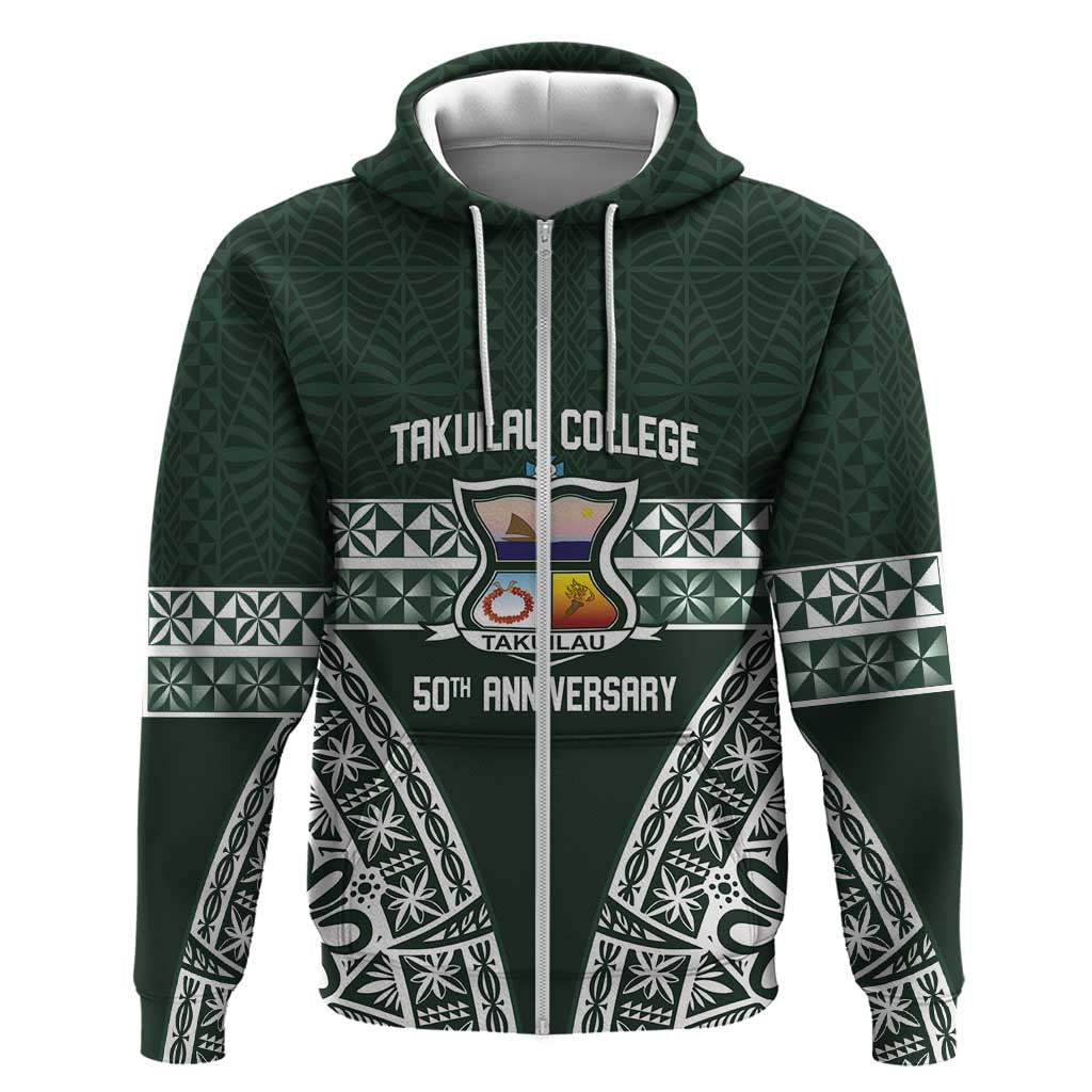 Personalised Tonga Takuilau College Hoodie 50th Anniversary Ngatu Kupesi - Polynesian Pride