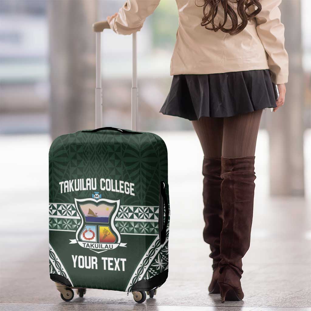 Personalised Tonga Takuilau College Luggage Cover 50th Anniversary Ngatu Kupesi - Polynesian Pride