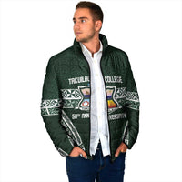 Personalised Tonga Takuilau College Padded Jacket 50th Anniversary Ngatu Kupesi - Polynesian Pride